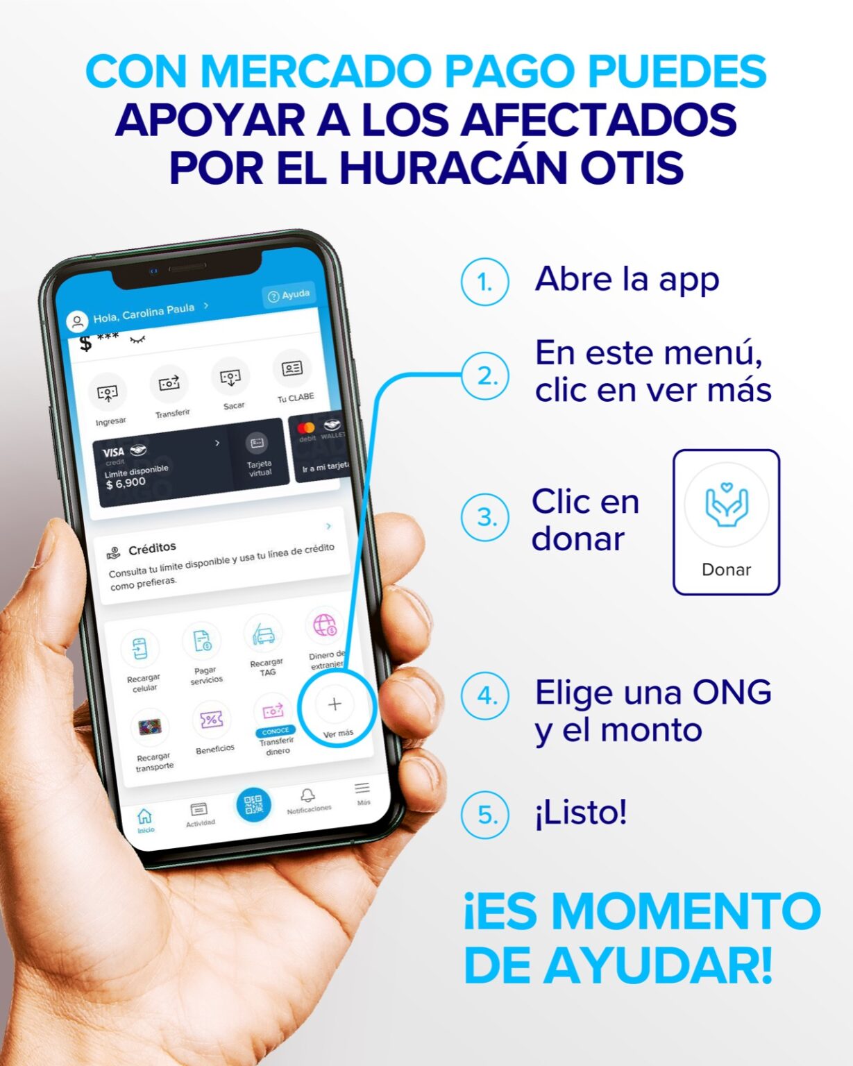 Donación HURACÁN OTIS