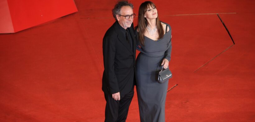 Mónica Bellucci y Tim Burton en Festival de Cine de Roma