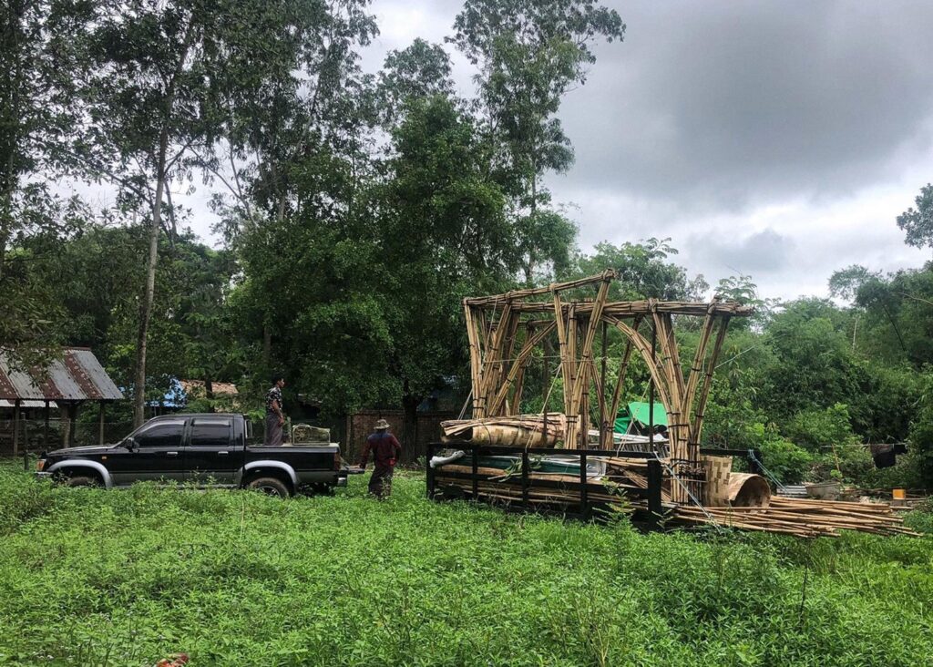 bambú para construir casas