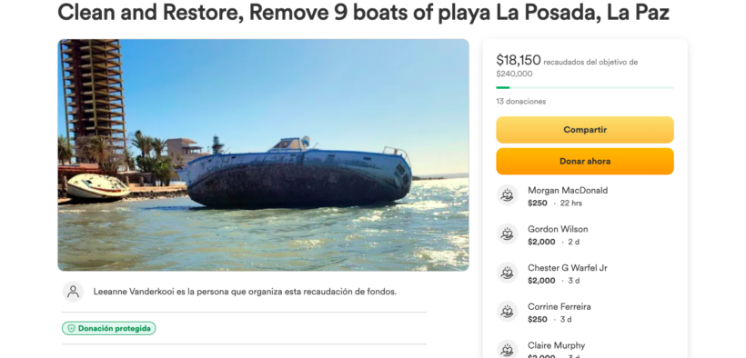Huracán Norma, GoFundMe Clean
