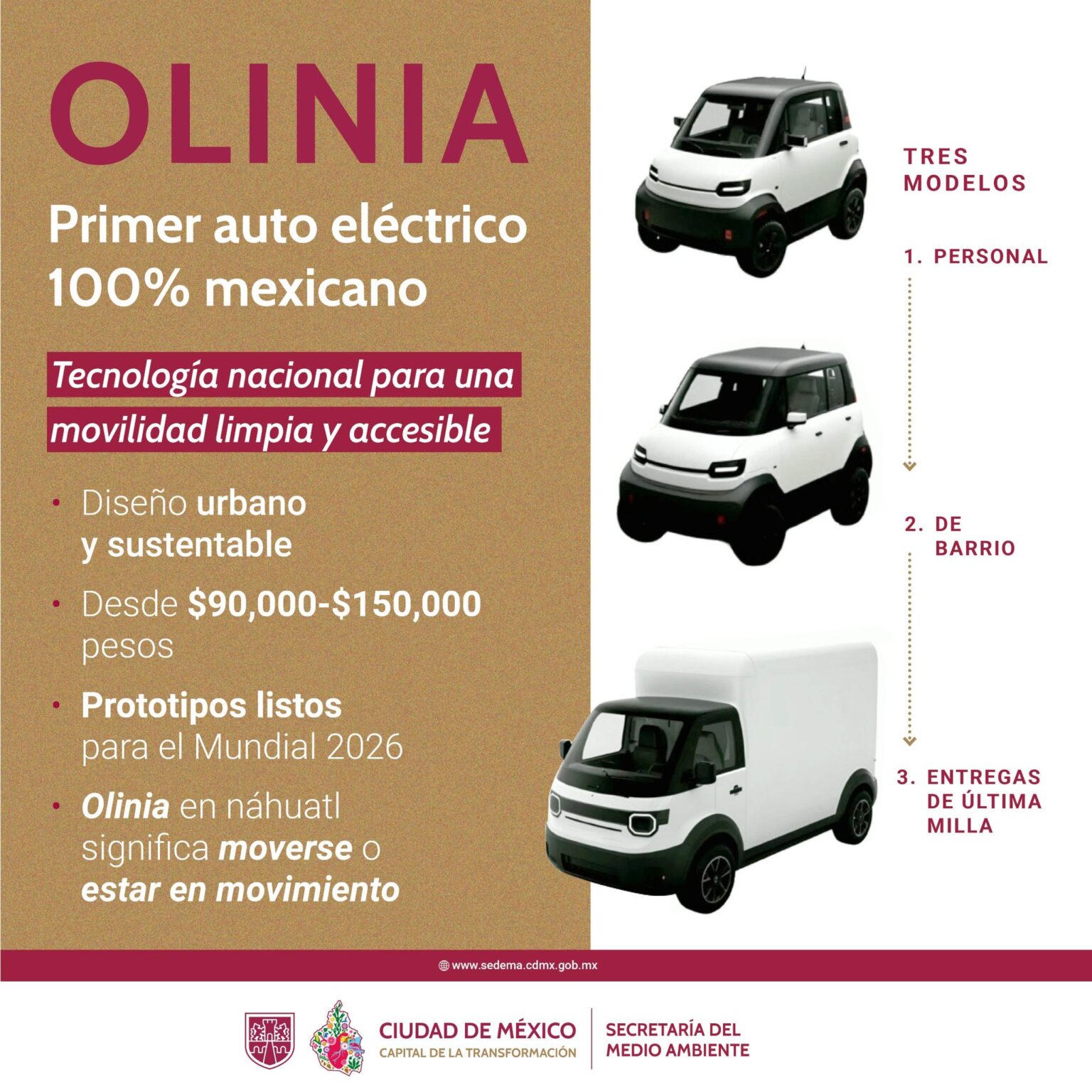 AUTO ELÉCTRICO MEXICANO OLINIA