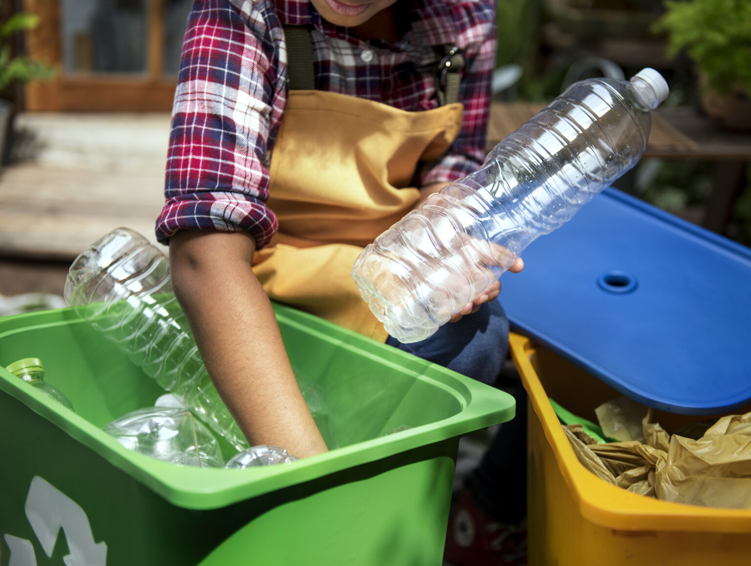 Reciclaje en contenedores