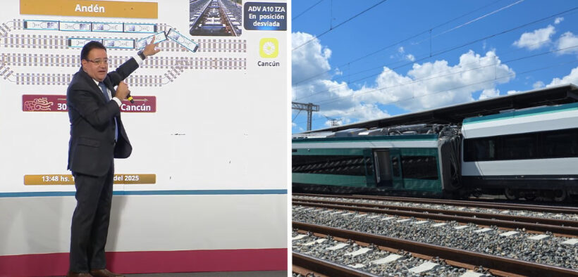 La FGR abrió una investigación por el incidente del Tren Maya en la estación Izamal, donde el tren 304 tuvo una anomalía en el cambio de vía.