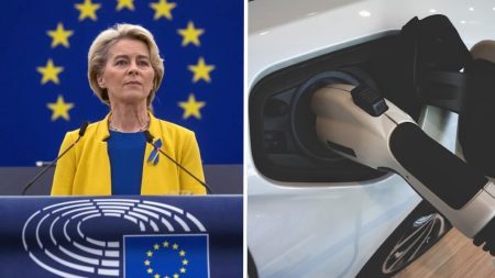 Ursula von der Leyen defendió el Pacto Verde Europeo y anunció un paquete de 1,800 millones de euros para impulsar la producción de baterías.