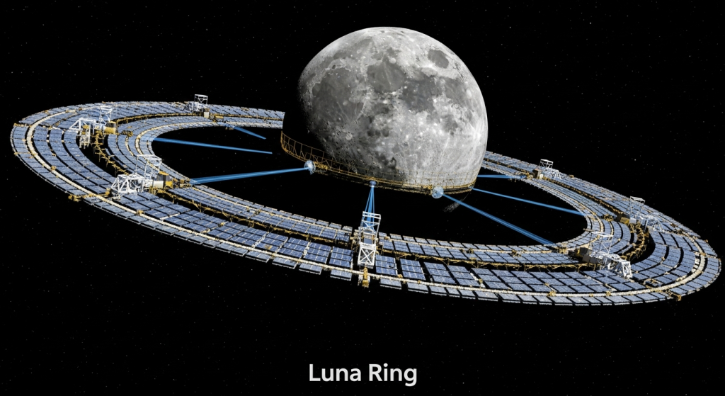 Luna Ring: Japón busca llevar energía limpia desde la Luna a la Tierra las 24 horas